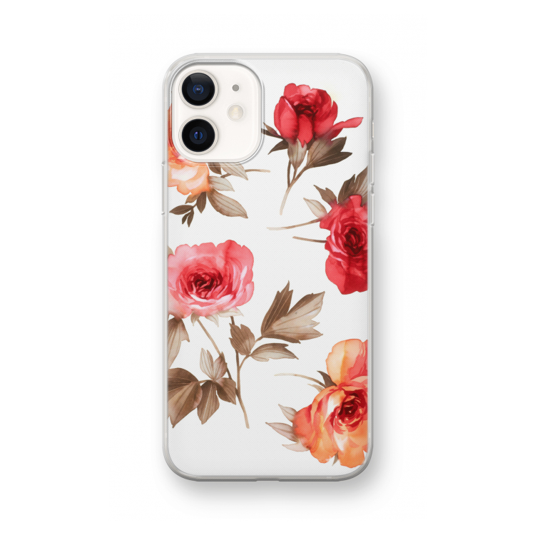 Roosjes: iPhone 12 mini Transparant Hoesje