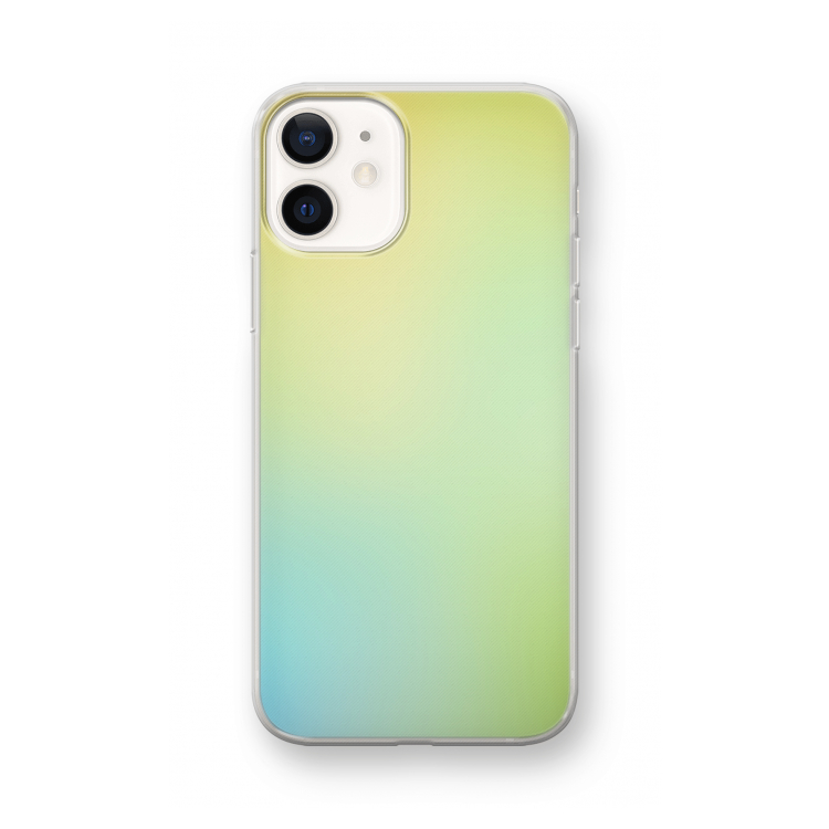 Minty mist pastel: iPhone 12 mini Transparant Hoesje