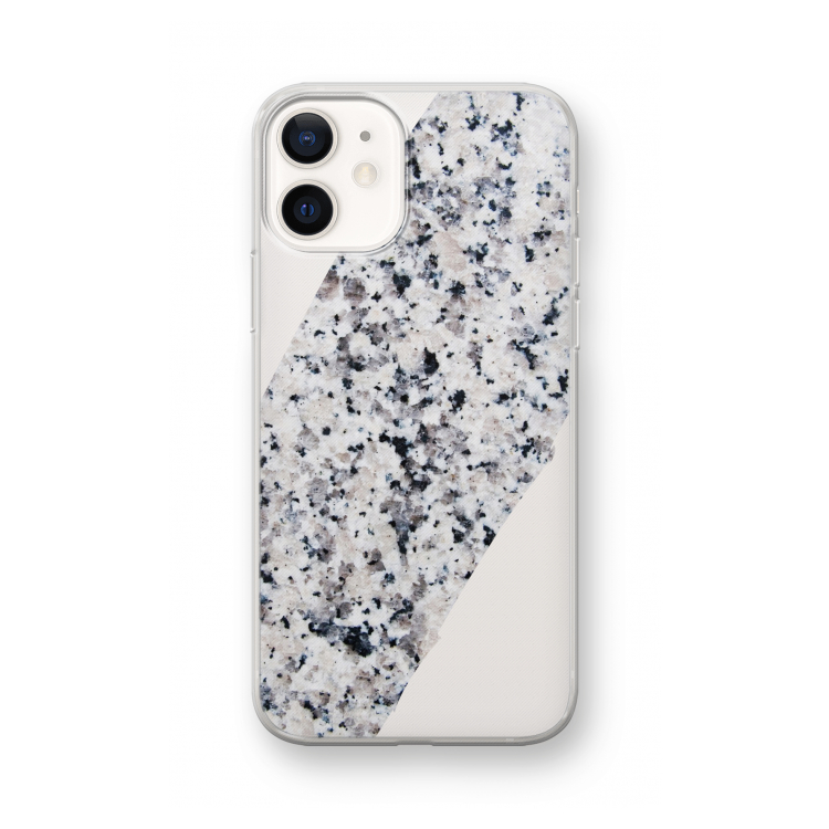 Gespikkelde marmer: iPhone 12 mini Transparant Hoesje