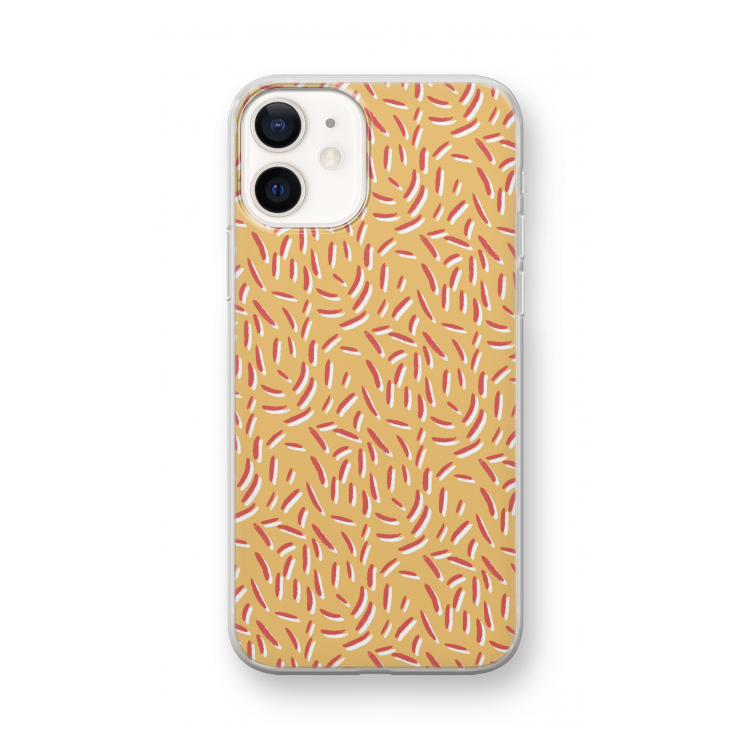 Camouflage: iPhone 12 mini Transparant Hoesje