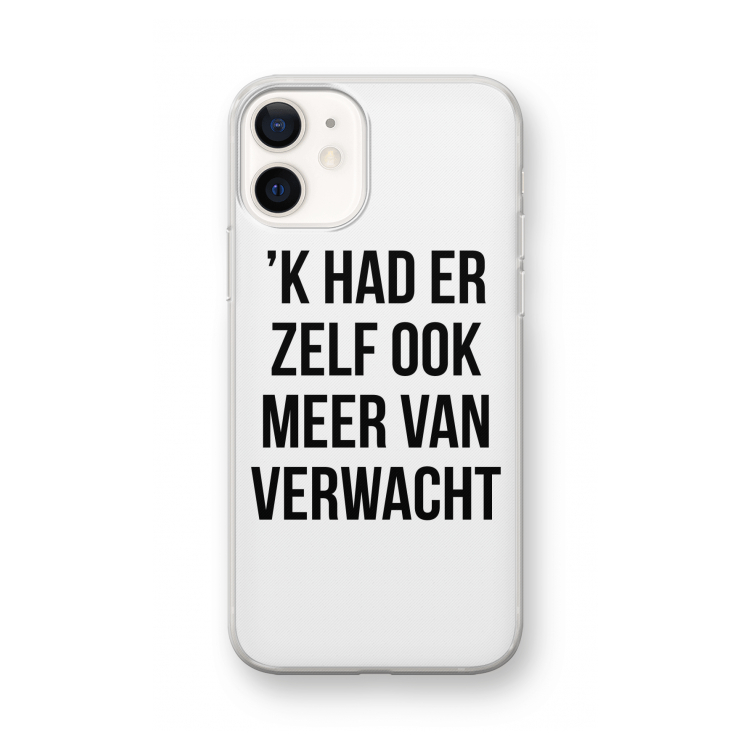 Meer verwacht: iPhone 12 mini Transparant Hoesje