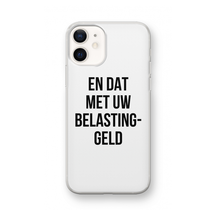 Belastinggeld: iPhone 12 mini Transparant Hoesje