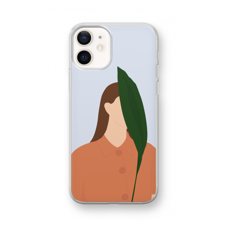 Leaf: iPhone 12 mini Transparant Hoesje