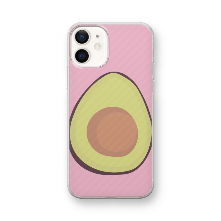 Avocado: iPhone 12 mini Transparant Hoesje