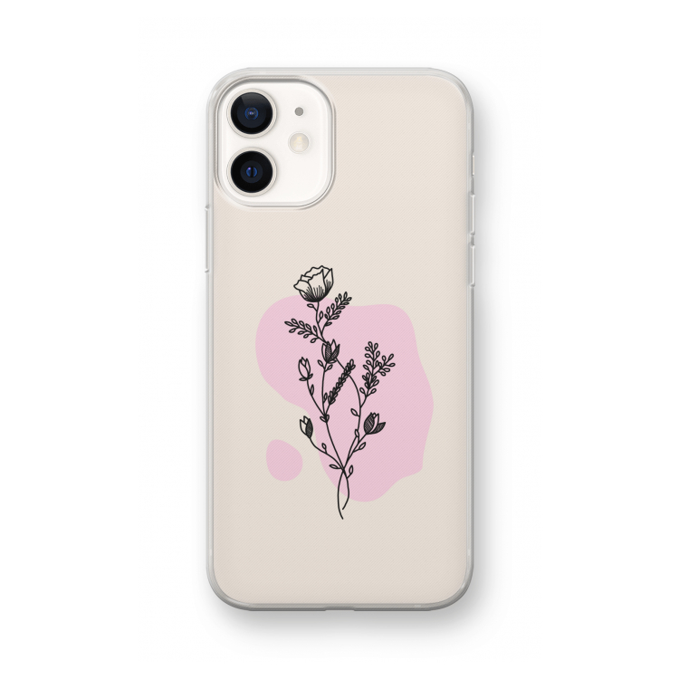 Roses are red: iPhone 12 mini Transparant Hoesje