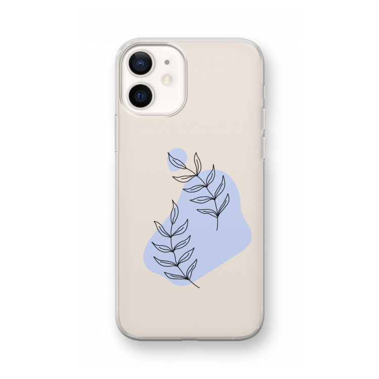 Leaf me if you can: iPhone 12 mini Transparant Hoesje