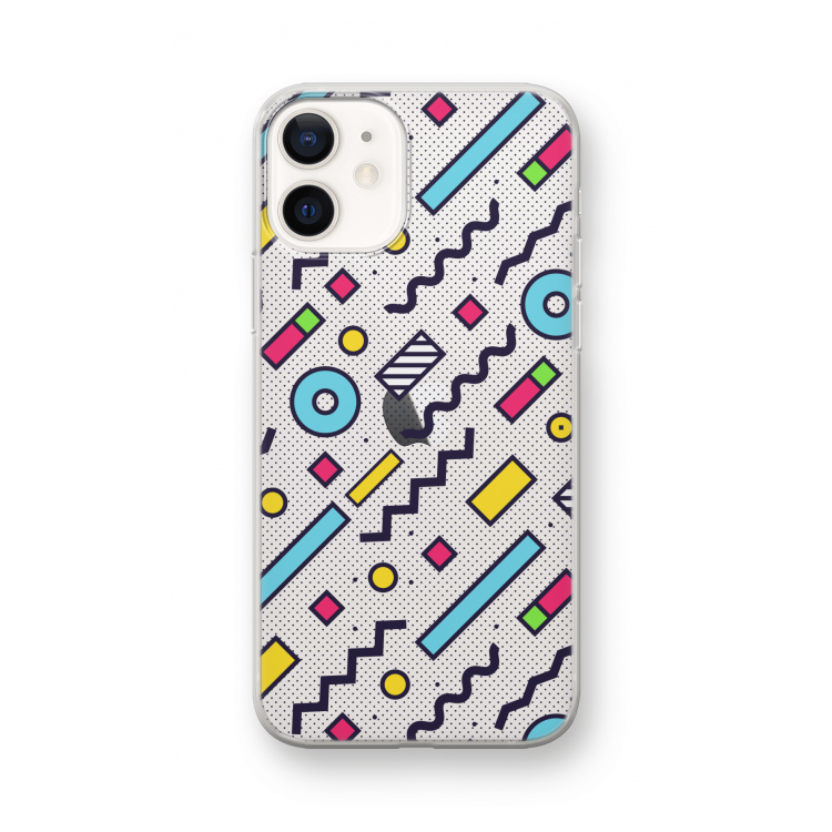 8-bit N°8: iPhone 12 mini Transparant Hoesje