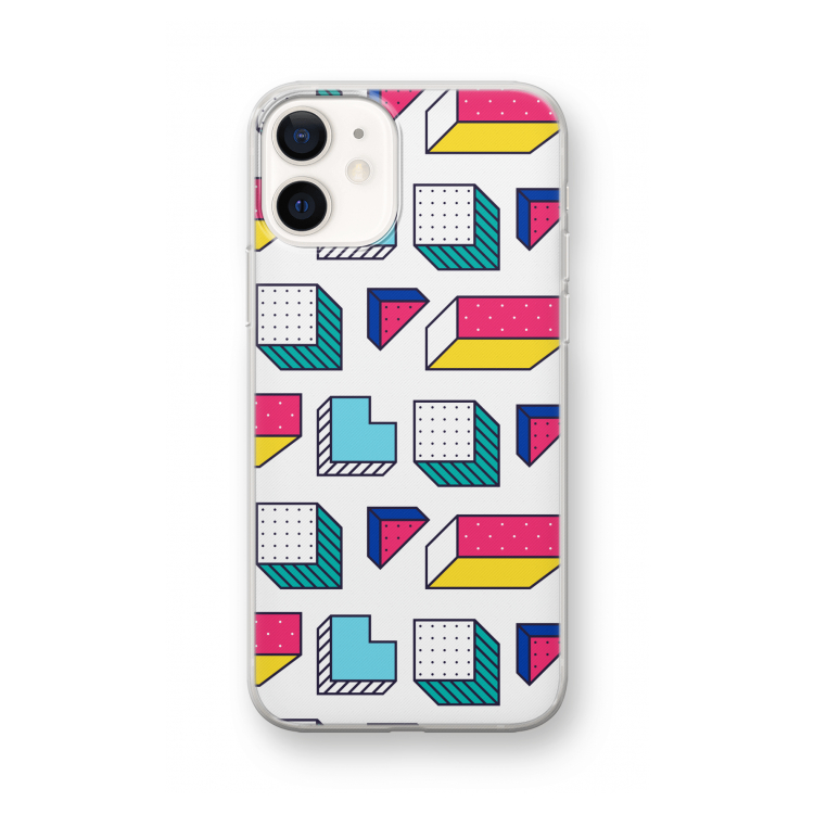 8-bit N°7: iPhone 12 mini Transparant Hoesje