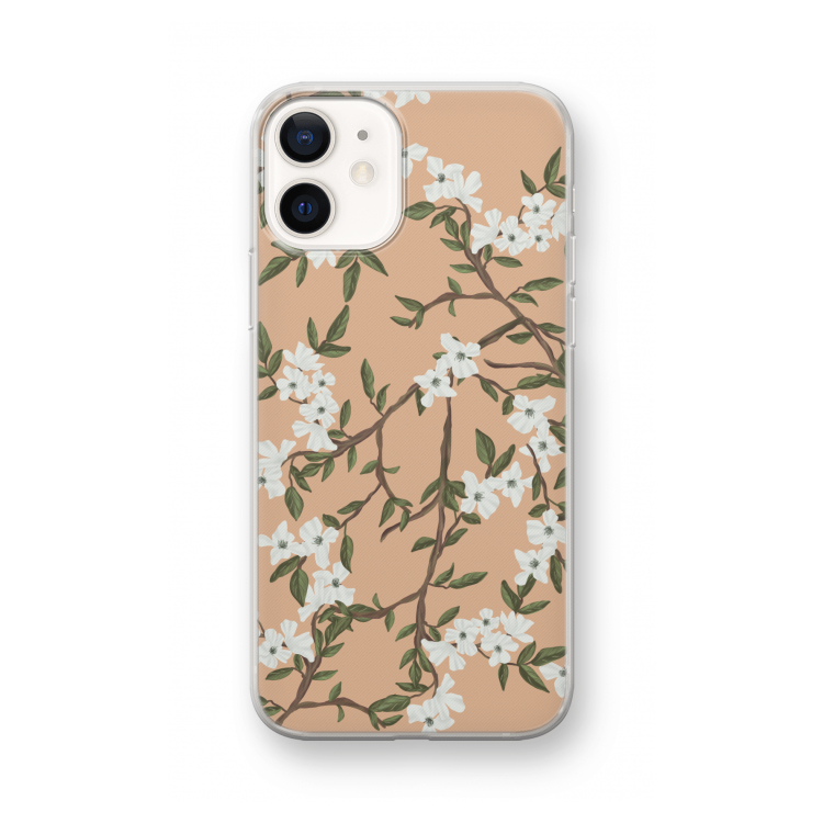 Blossoming spring: iPhone 12 mini Transparant Hoesje