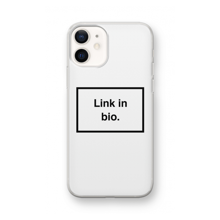Link in bio: iPhone 12 mini Transparant Hoesje