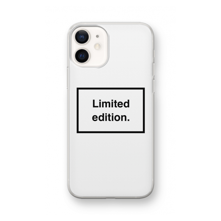 Limited edition: iPhone 12 mini Transparant Hoesje
