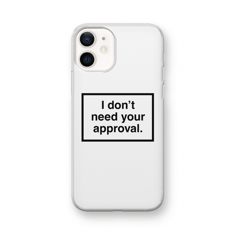 Don't need approval: iPhone 12 mini Transparant Hoesje
