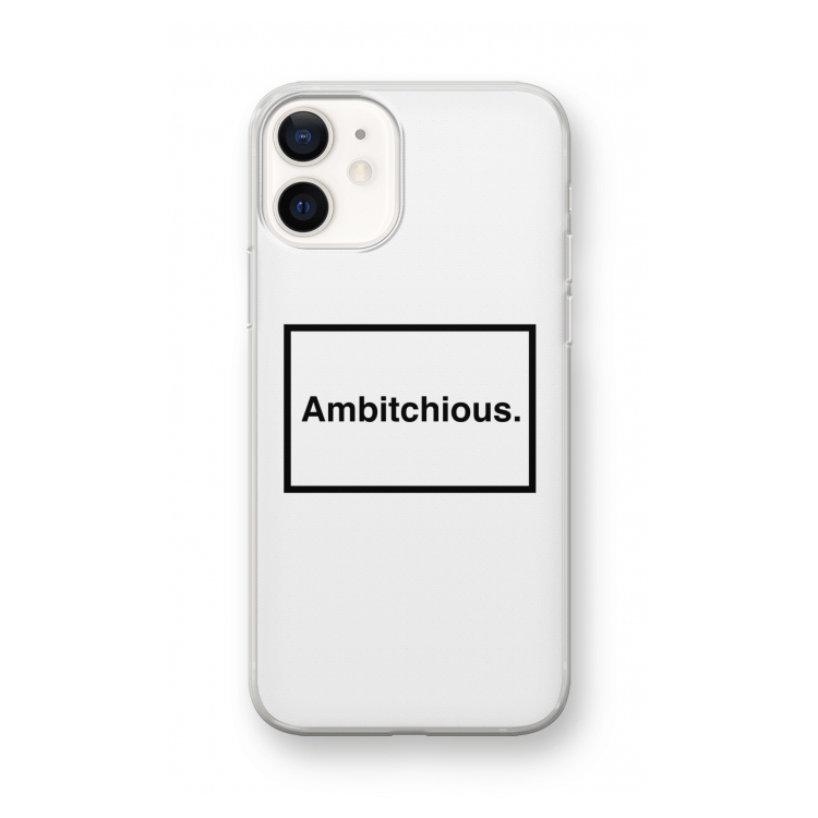 Ambitchious: iPhone 12 mini Transparant Hoesje