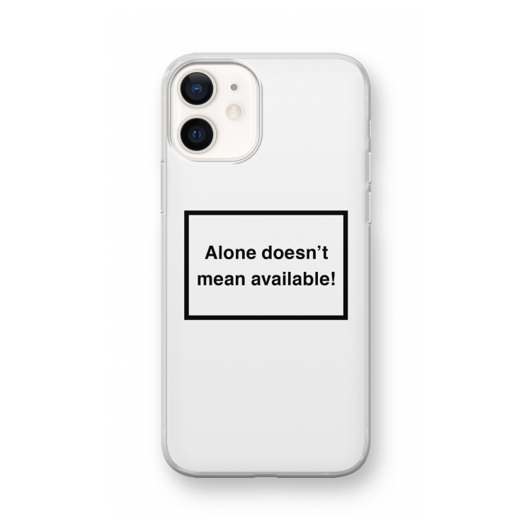 Alone: iPhone 12 mini Transparant Hoesje