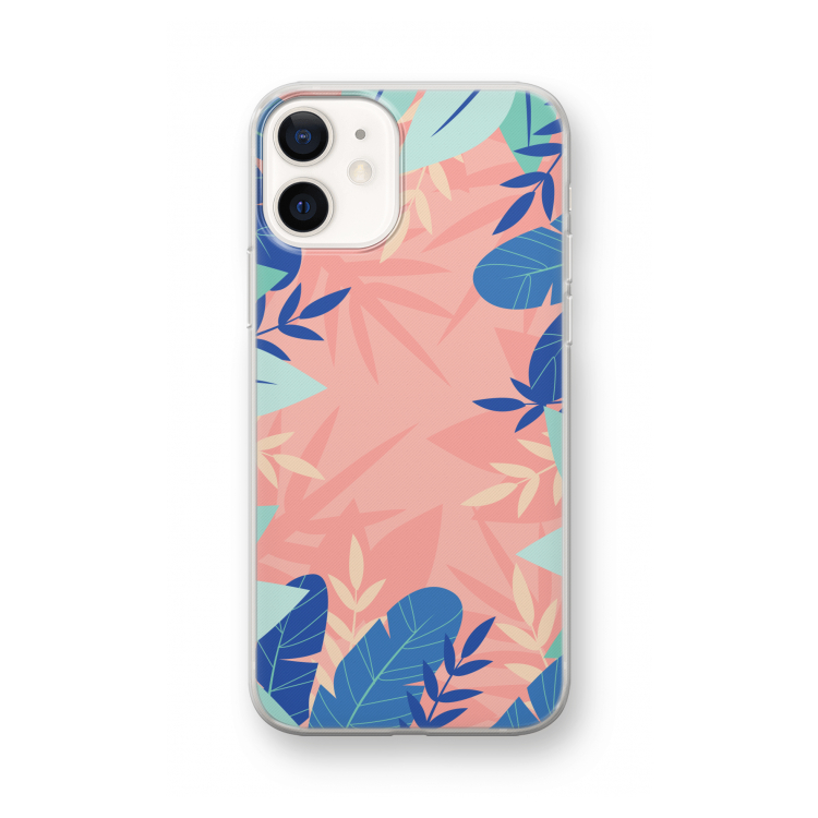 Tropisch: iPhone 12 mini Transparant Hoesje