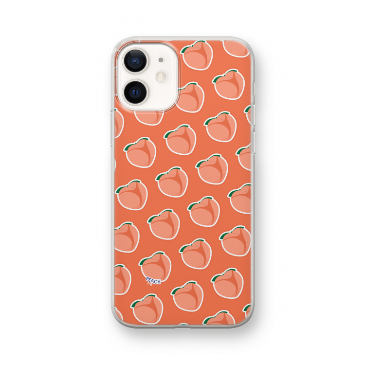 Just peachy: iPhone 12 mini Transparant Hoesje