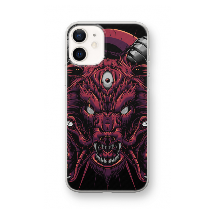 Hell Hound and Serpents: iPhone 12 mini Transparant Hoesje