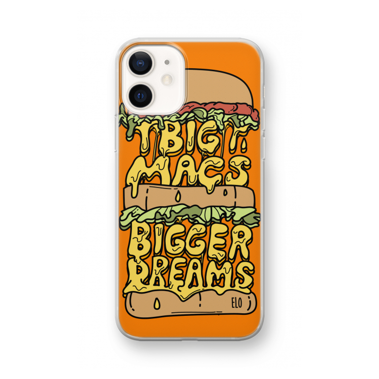Big Macs Bigger Dreams: iPhone 12 mini Transparant Hoesje