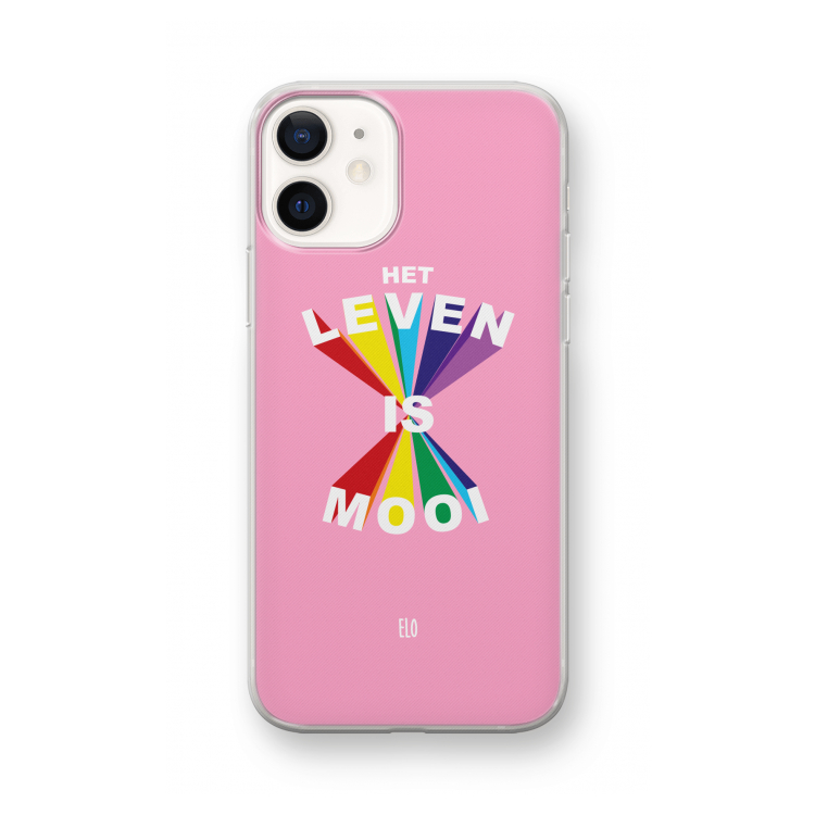 Het Leven Is Mooi: iPhone 12 mini Transparant Hoesje