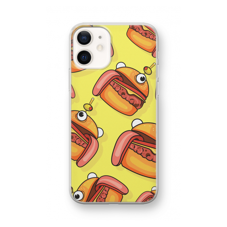 Hamburger: iPhone 12 mini Transparant Hoesje