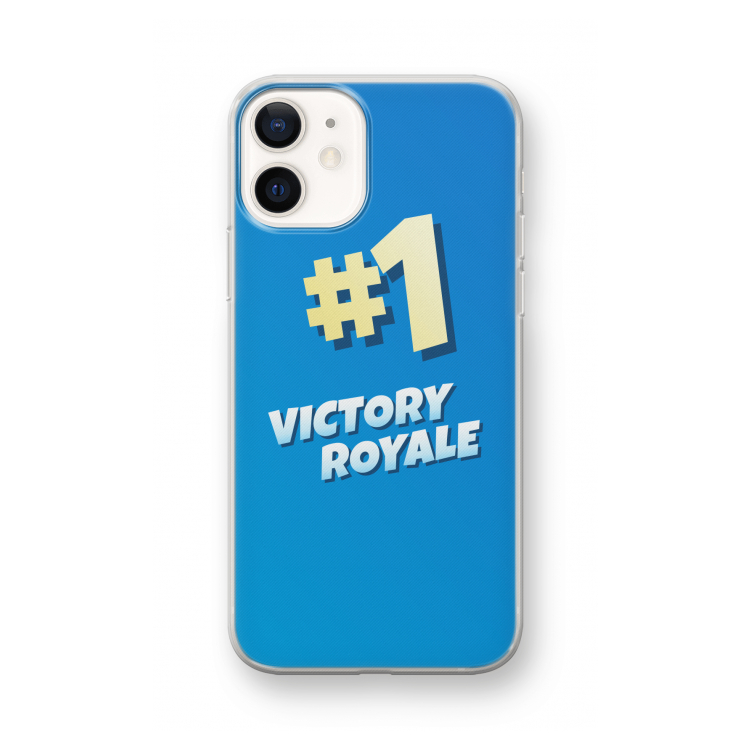 Victory Royale: iPhone 12 mini Transparant Hoesje