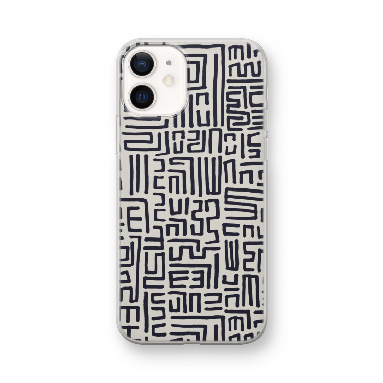 Moroccan Print: iPhone 12 mini Transparant Hoesje