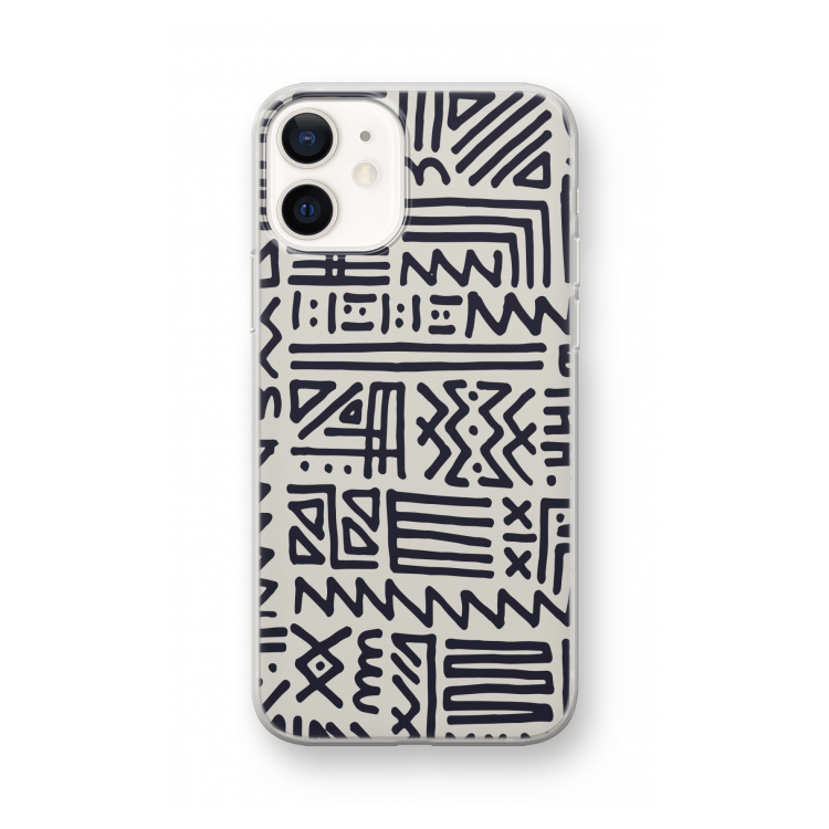 Marrakech print: iPhone 12 mini Transparant Hoesje