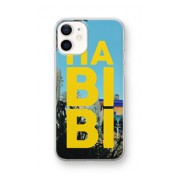 Habibi Majorelle : iPhone 12 mini Transparant Hoesje