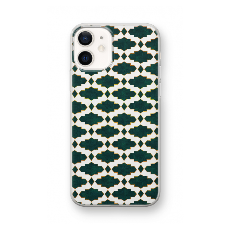 Moroccan tiles: iPhone 12 mini Transparant Hoesje