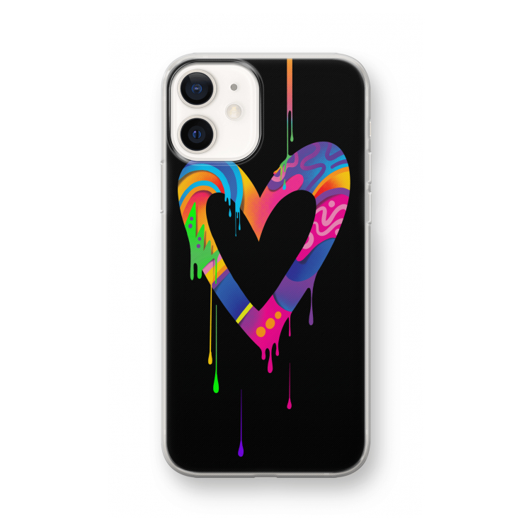 Melts My Heart: iPhone 12 mini Transparant Hoesje