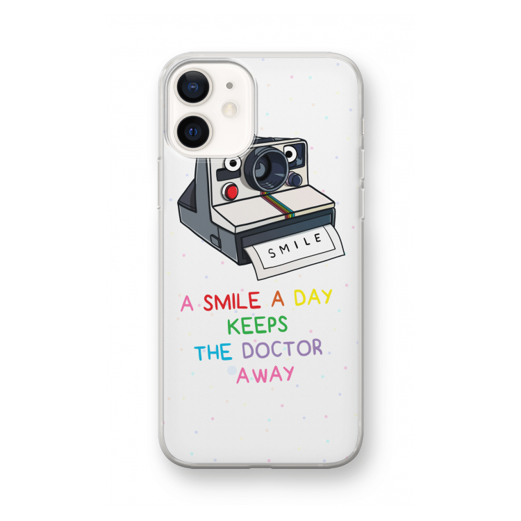 Smile: iPhone 12 mini Transparant Hoesje
