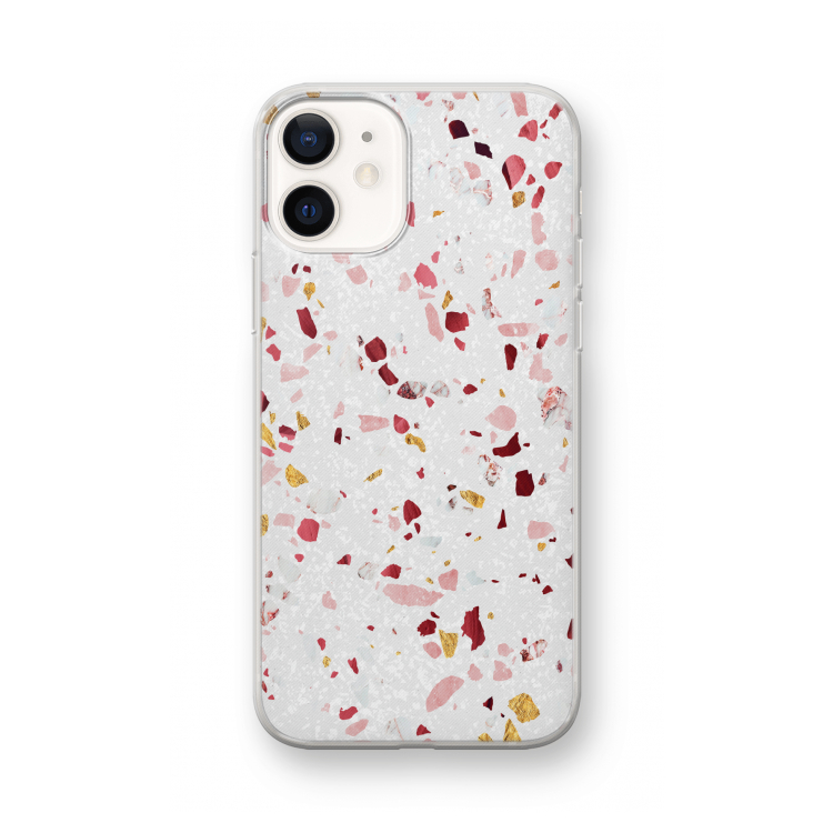 Terrazzo N°9: iPhone 12 mini Transparant Hoesje