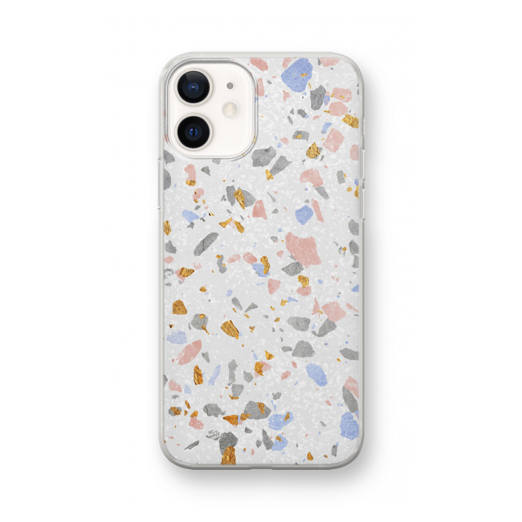 Terrazzo N°8: iPhone 12 mini Transparant Hoesje