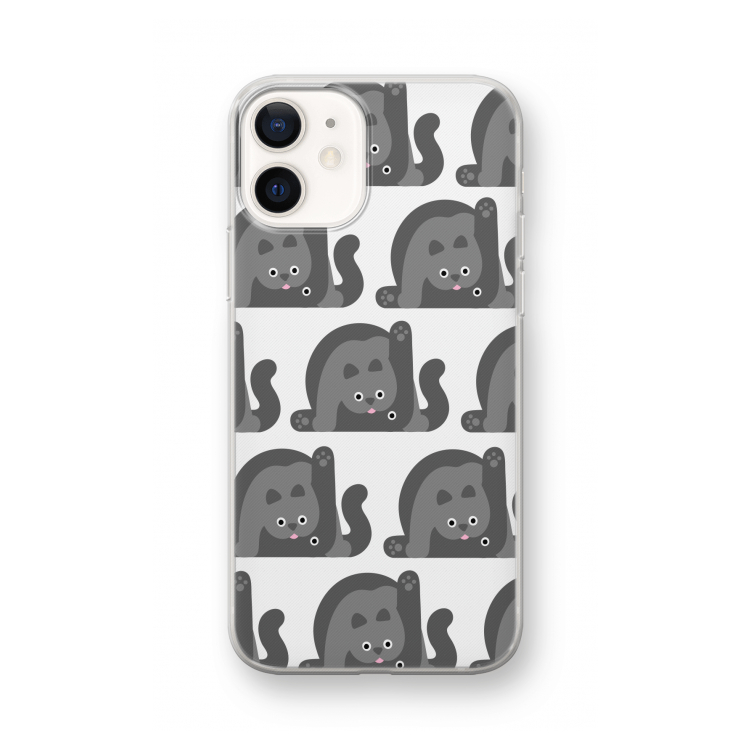 Cats: iPhone 12 mini Transparant Hoesje