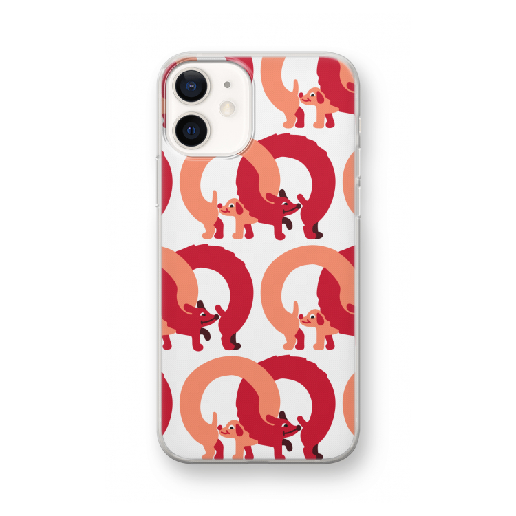 Dogs: iPhone 12 mini Transparant Hoesje