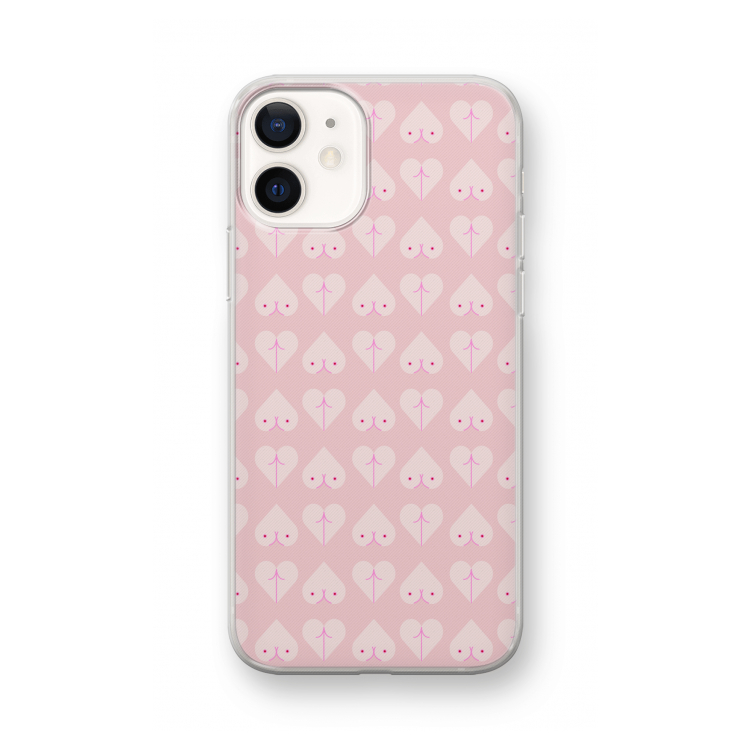 Ass 'n Titties: iPhone 12 mini Transparant Hoesje