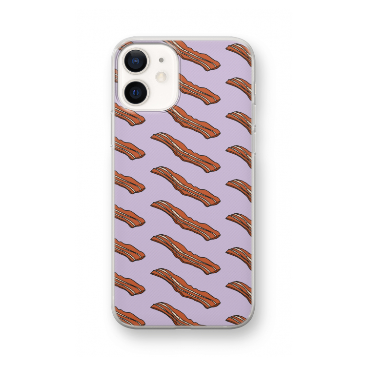Bacon to my eggs #2: iPhone 12 mini Transparant Hoesje