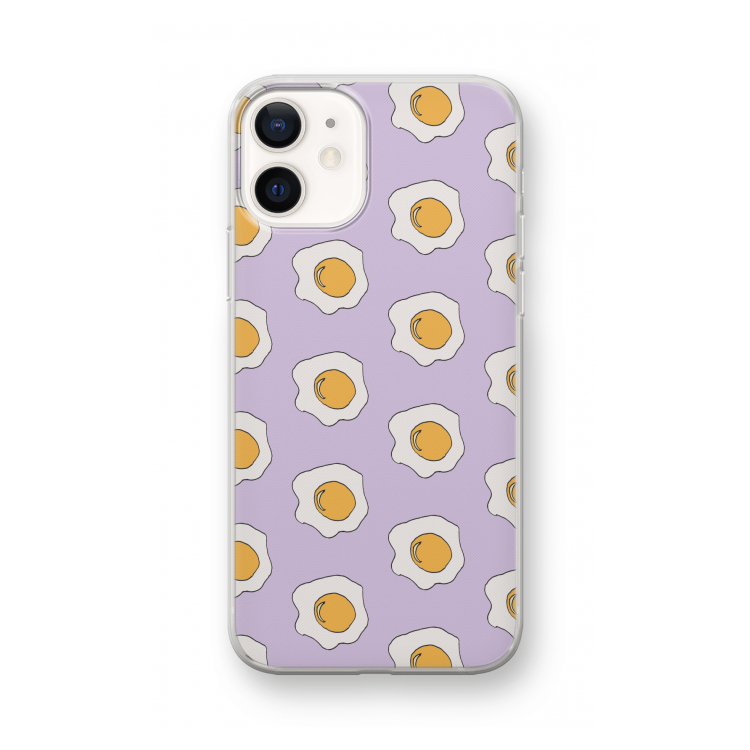 Bacon to my eggs #1: iPhone 12 mini Transparant Hoesje