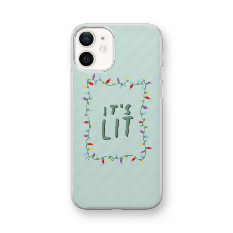 It's Lit: iPhone 12 mini Transparant Hoesje