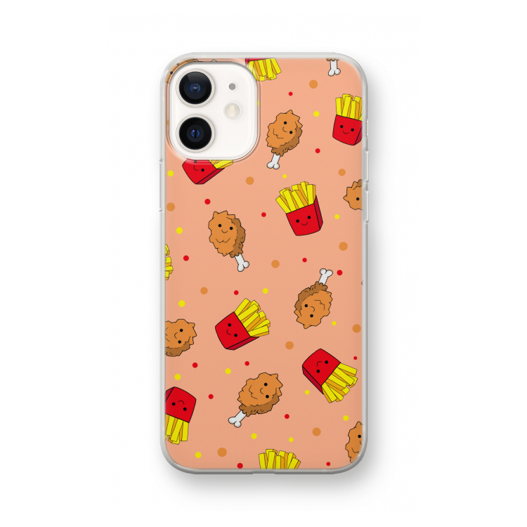Chicken 'n Fries: iPhone 12 mini Transparant Hoesje