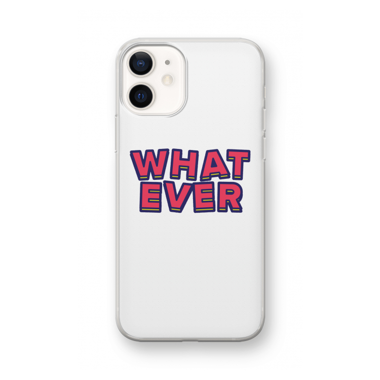 Whatever: iPhone 12 mini Transparant Hoesje