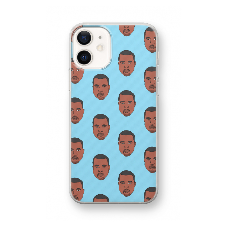 Kanye Call Me?: iPhone 12 mini Transparant Hoesje