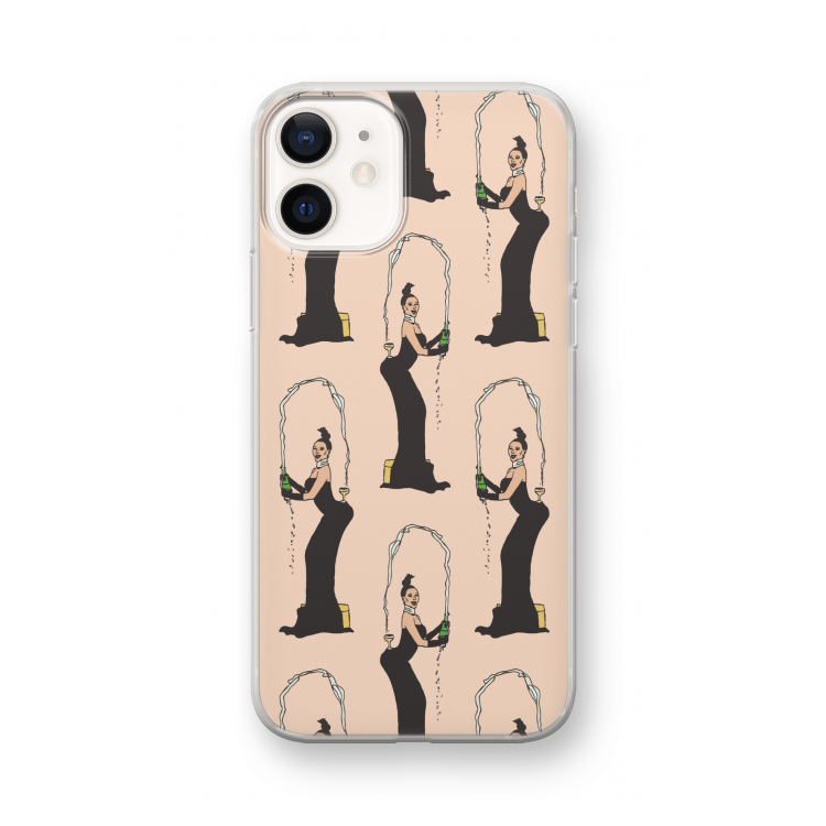 Pop Some Kim: iPhone 12 mini Transparant Hoesje