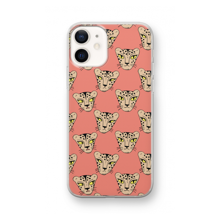 Tijger: iPhone 12 mini Transparant Hoesje