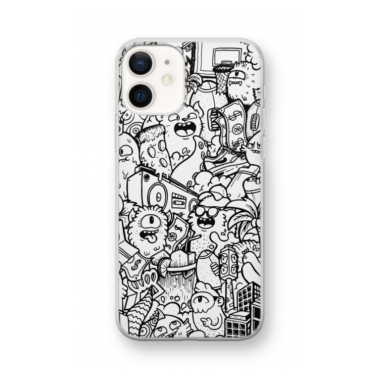 Vexx City #2: iPhone 12 mini Transparant Hoesje