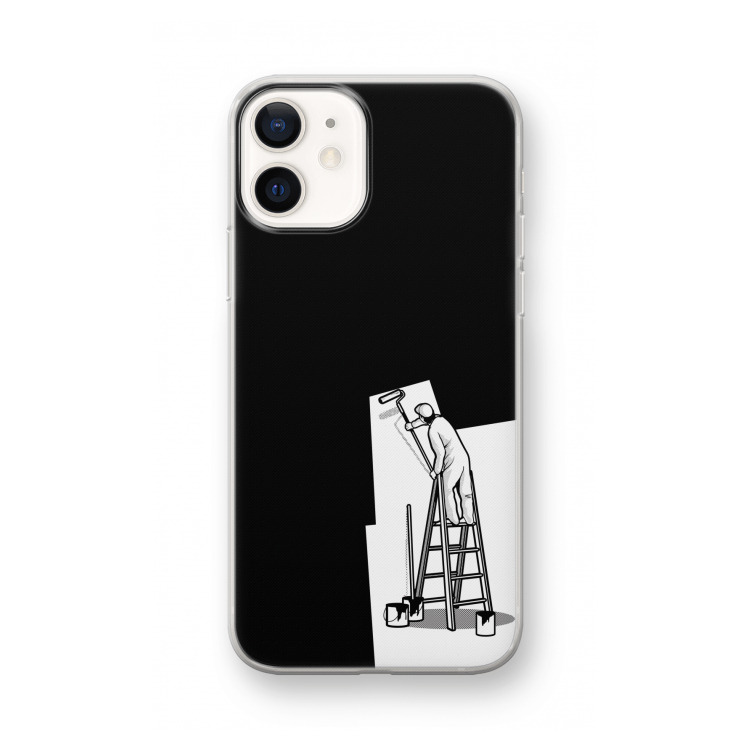 Musketon Painter: iPhone 12 mini Transparant Hoesje