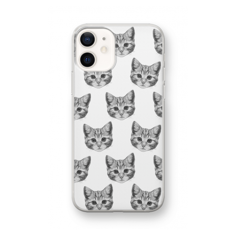Kitten: iPhone 12 mini Transparant Hoesje