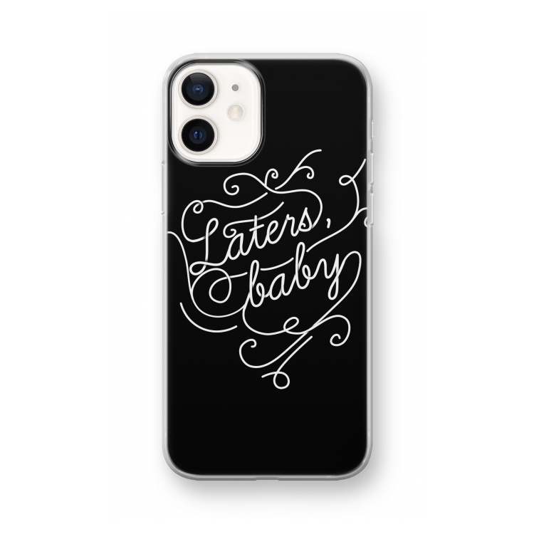 Laters, baby: iPhone 12 mini Transparant Hoesje