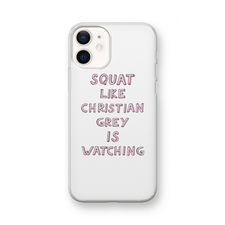 Christian Grey: iPhone 12 mini Transparant Hoesje