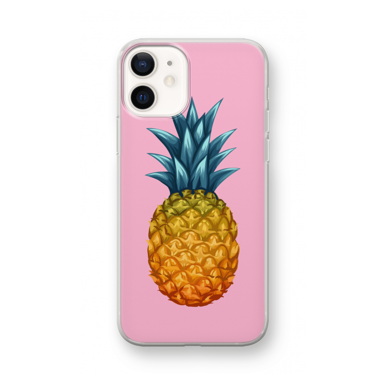 Grote ananas: iPhone 12 mini Transparant Hoesje
